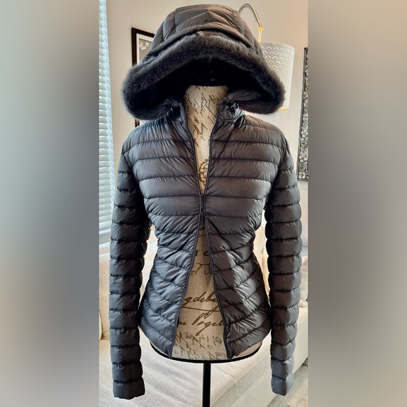 Moncler Jackets & Blazers - Moncler Women’s SORBUS Lightweight Puffer Jacket with Mink Fur Trim